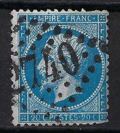 FRANCE Classique, B Obl. GC Des Villes Sur TP Isolés: GC 2740 (Orléans,1) Sur Y&T 22a - 1862 Napoléon III.