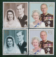 Royal Wedding Queen Elizabeth (Mi 1719-1722) 1997 Used Gebruikt Oblitere ENGLAND GRANDE-BRETAGNE GB GREAT BRITAIN - Usados