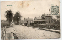 Bomerér  La Gare Voir état Voyagé En 1921 - Montigny-le-Tilleul