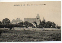 LES ULMES, église Et Mairie (vues D'ensemble) - Sonstige & Ohne Zuordnung