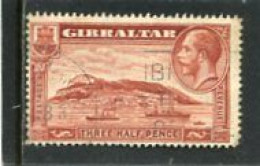 GIBRALTAR - 1931  7 1/2d  THE ROCK  PERF 14  FINE USED - Gibraltar