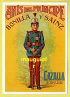 PUBLICITÉ / REPRODUCTION D'ANCIENNES AFFICHES / ANIS DEL PRINCIPE BONILLA Y SAINZ CAZALLA / ESPAGNE - Werbepostkarten