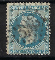 FRANCE Classique, B Obl. GC Des Villes Sur TP Isolés: GC 3981 (TOULON-S-MER,1) Sur Y&T 29A - 1863-1870 Napoléon III Con Laureles