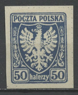 Pologne - Poland - Polen 1919 Y&T N°144 - Michel N°62 *** - 50h Aigle National - Unused Stamps
