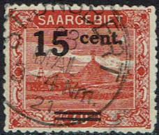 Saargebiet 1921, MiNr 73A, Gestempelt - Nuevos