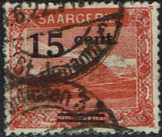 Saargebiet 1921, MiNr 73A, Gestempelt - Nuevos
