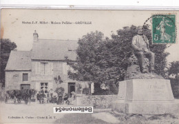 Cpa Dept 50 - Gréville - Statue J.f Millet - Maison Polidor - Cliché Pas Courant (voir Scan Recto-verso) - Other & Unclassified