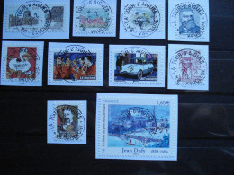1023 à 1032 Les Timbres S'exposent Au Salon Planète Timbres De 2014 Oblitérés Avec Cachet Rond ******* - Used Stamps