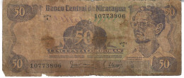 NICARAGUA P136  50 CORDOBAS 1979   VG - Nicaragua