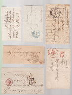 30 Lettres  Dite Précurseurs     Sur Lettres Ou Enveloppes  Toutes Scannées   Recto- Verso ( Plusieurs Lots ) - 1801-1848: Précurseurs XIX