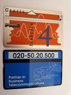 NETHERLANDS  4 UNITS /  SCHIPHOL TELEMATICS/ VERY DIFFICULT CARD/   / RCZ 246   MINT  ** 16665** - [3] Sim Cards, Prepaid & Refills