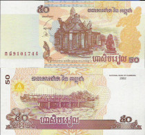KAMBODSCHA, CAMBODIA, CAMBOYA - 50 RIELS 2002 - SIN CIRCULAR - UNZIRKULIERT - - Cambodge