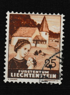 Liechtenstein 1937 Kapel Van Steg 25R ° - Gebraucht