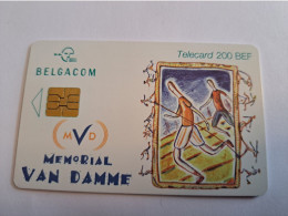 BELGIUM   CHIP/ CARD / 200BEF/ MEMORIAL VAN DAMME     / USED  CARD     ** 16666** - Without Chip