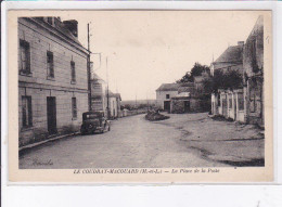 LE COUDRAY-MACOUARD: La Place De La Poste - état - Other & Unclassified