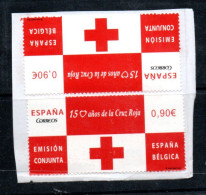 ESPAGNE - SPAIN - CROIX-ROUGE - RED CROSS - ROTES KREUZ - 150 YEARS - 150 ANS - COEUR - 2013 - Unstucked - Fragment - - Used Stamps