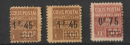 FRANCE Colis Postaux N° 88 , 88 A  Et 91 Neuf Avec Charnière - Mint/Hinged