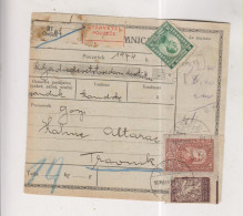 CROATIA SHS  1921 SLOVENIA OSIJEK Nice Parcel Card - Croacia