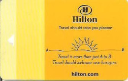 STATI UNITI  KEY HOTEL   Hilton - Travel Should Take You Places - Sun - Cartes D'hotel