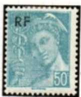 FRANCE    -   1944 .  Y&T N° 660 *.  Trait Horizontal + Neige - Unused Stamps