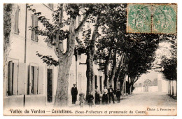 Sous-Préfecture Et Promenade Du Cours - Castellane