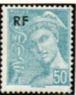 FRANCE    -   1944 .  Y&T N° 660 *.  Très Pale + Trait Horizontal + Neige - Unused Stamps
