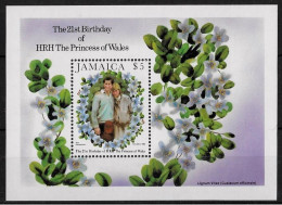 JAMAIQUE - FAMILLE ROYALE D'ANGLETERRE - LADY DIANA ET LE PRINCE CHARLES - BF 20 - NEUF** MNH - Royalties, Royals