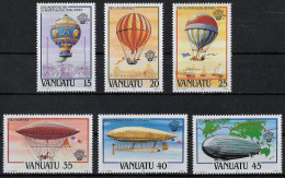 VANUATU - MONTGOLFIERES - N° 676 A 681 - NEUF** MNH - Airships