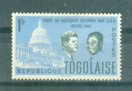 REPUBLIQUE DU TOGO - N°366 Sans Gomme - Voyage Aux Etats-Unis Du Président Sylvanus Olympio. - Togo (1960-...)