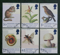 ENDANGERED SPECIES ORCHID MOUSE (Mi 1723-1728) 1998 Used Gebruikt Oblitere ENGLAND GRANDE-BRETAGNE GB GREAT BRITAIN - Used Stamps