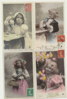 Lot De 10 Cartes Fantaisie Enfants - Portraits - Photographe STEBBING - 5 - 99 Cartoline
