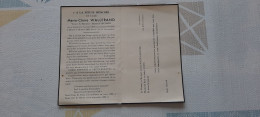 Marie Wallerand Geb. Roubaix 9/10/1879- Getr. Edmond Leconte - Gest. Menen 14/03/1965 - Andachtsbilder