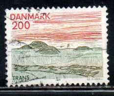 DANEMARK DANMARK DENMARK DANIMARCA 1979 LANDSCAPES NORTHEN JUTLAND TRANS 200o USED USATO OBLITERE' - Gebraucht