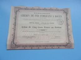 CHEMIN DE FER D'ORLEANS A ROUEN (1870) - Otros & Sin Clasificación