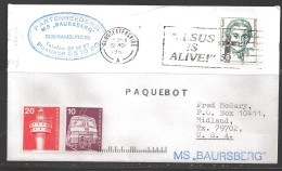 1981 Paquebot Cover, Germany Stamp Used In Gloucestershire, UK - Covers & Documents
