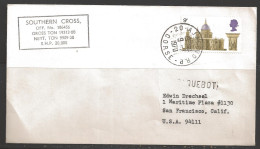 1970 Paquebot Cover, British Stamp Used In Corse, France - Storia Postale