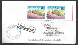 1995 Paquebot Cover, Panama Stamps Used In Kiel, Germany - Panamá