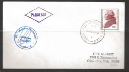 1978 Paquebot Cover, Germany Stamp Used In Carrington, NSW, Australia  - Cartas & Documentos