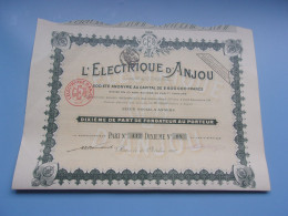 L'ELECTRIQUE D'ANJOU (angers) 1912 - Otros & Sin Clasificación