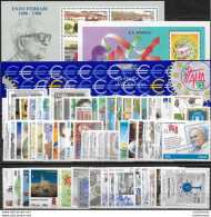 1998 Italia Complete Year 63v. + 2MS MNH - Other & Unclassified