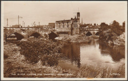 The River Calder And Chantry, Wakefield, Yorkshire, 1955 - Valentine's RP Postcard - Andere & Zonder Classificatie