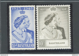 1948 Basutoland - Stanley Gibbons N. 36-37 - Royal Silver Wedding - MNH** - Autres & Non Classés