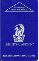 STATI UNITI  KEY HOTEL  The Ritz-Carlton - Reservations: 800-241-3333 (blue) Locint - Chiavi Elettroniche Di Alberghi