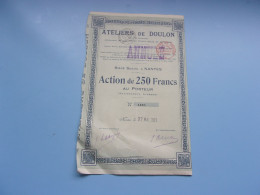 ATELIERS DE DOULON (nantes) 1921 - Otros & Sin Clasificación
