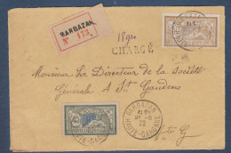Haute Garonne - Devant D'enveloppe Recommandée De BARBAZAN - 1921-1960: Modern Period