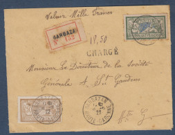 Haute Garonne - Devant D'enveloppe Recommandée De BARBAZAN - 1921-1960: Modern Period