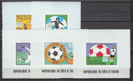 Football / Soccer / Fussball - WM 1978:  Cote D'Ivoire  5 SoBl **, Silber Aufdr. - 1978 – Argentine