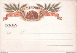 Cm616 Cartolina Pubblicitaria Ivrea Panettoni Strobbia Marzapane Torino Piemonte - Other & Unclassified