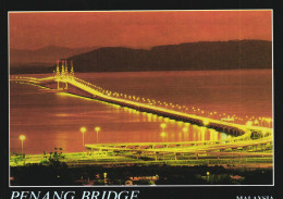 PENANG BRIDGE, ARCHITECTURE, SUNSET, MALAYSIA, POSTCARD - Malasia