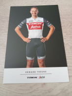 Cyclisme Cycling Ciclismo Ciclista Wielrennen Radfahren THEUNS EDWARD (Trek-Segafredo 2020) - Cycling